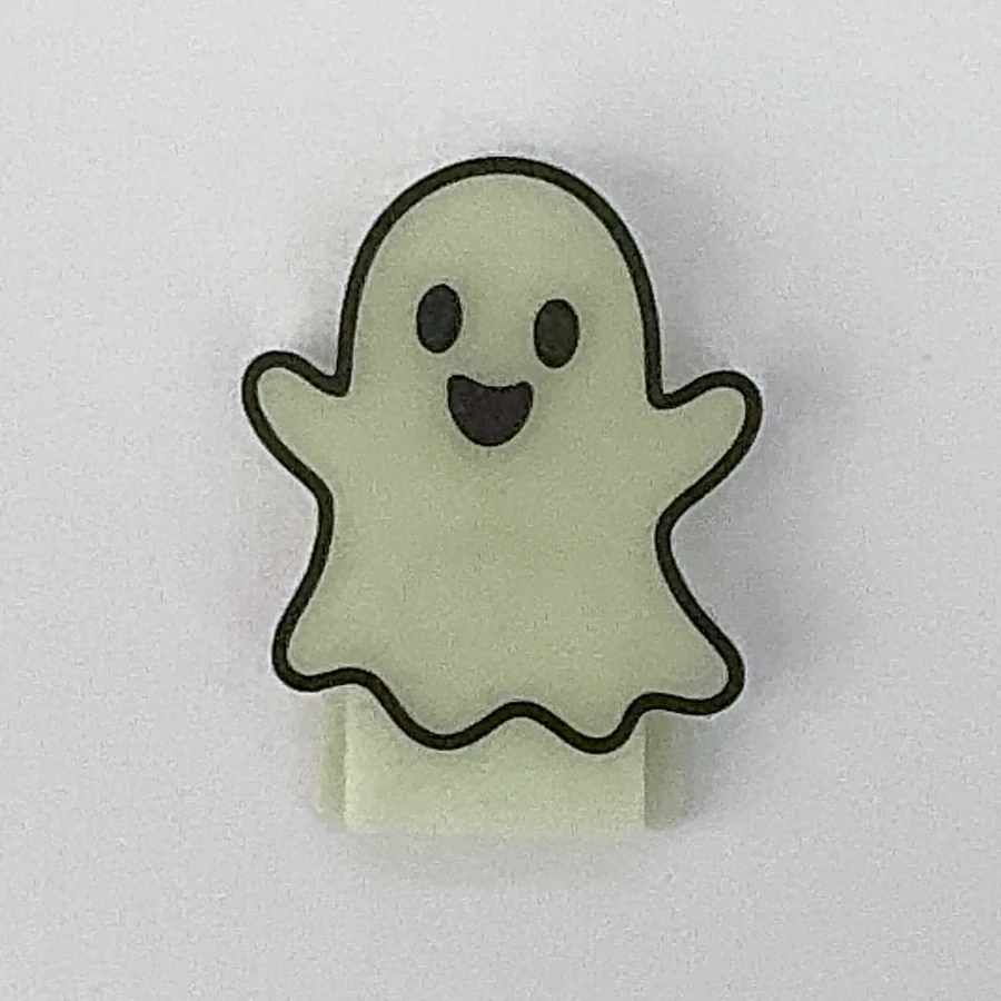 BuddyCan Fantôme en pleine lumière, matière vert pâle