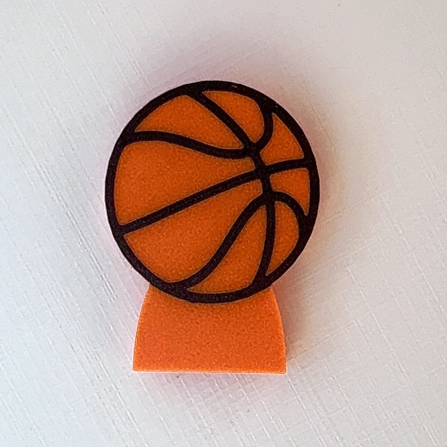 BuddyCan Basket, ballon orange aux lignes noires